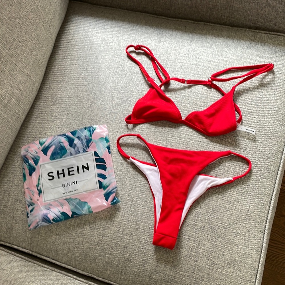 Shein New red bikini